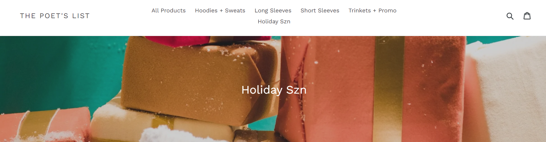 The Poet's List - Poet - Poetry News Spokenword Video - Shop - Merchandise - Merch - Holiday - Christmas Gifts