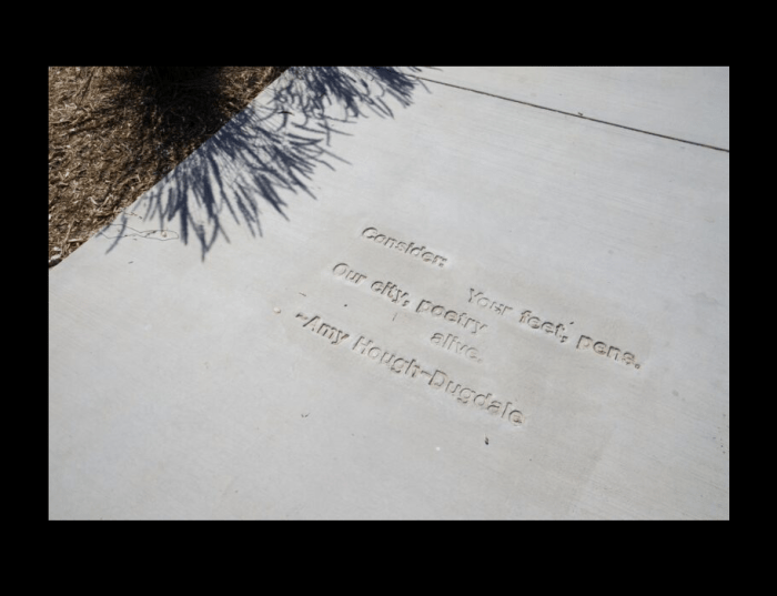 The Poet's List - Poet - Poetry News Spokenword Video - Santa Clarita Valley Signal - Sidewalk - Submission